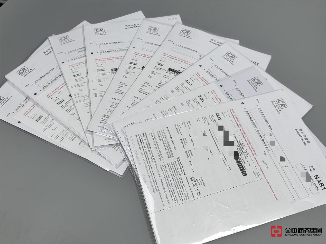 香港周年申报表 香港周年申报表